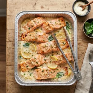 Salmon Vino Bianco Catering