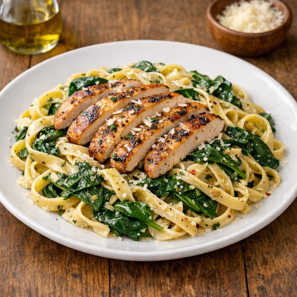 Pasta with Spinach & Grilled Chicken product image